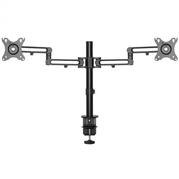 StarTech.com Tischhalterung Dual-Monitorarm – Tischklemme VESA-kompatible Monitorhalterung für Displays bis 32 Zoll – Ergonomischer Gelenk-Monitorarm – höhenverstellbar/neigbar/schwenkbar/drehbar