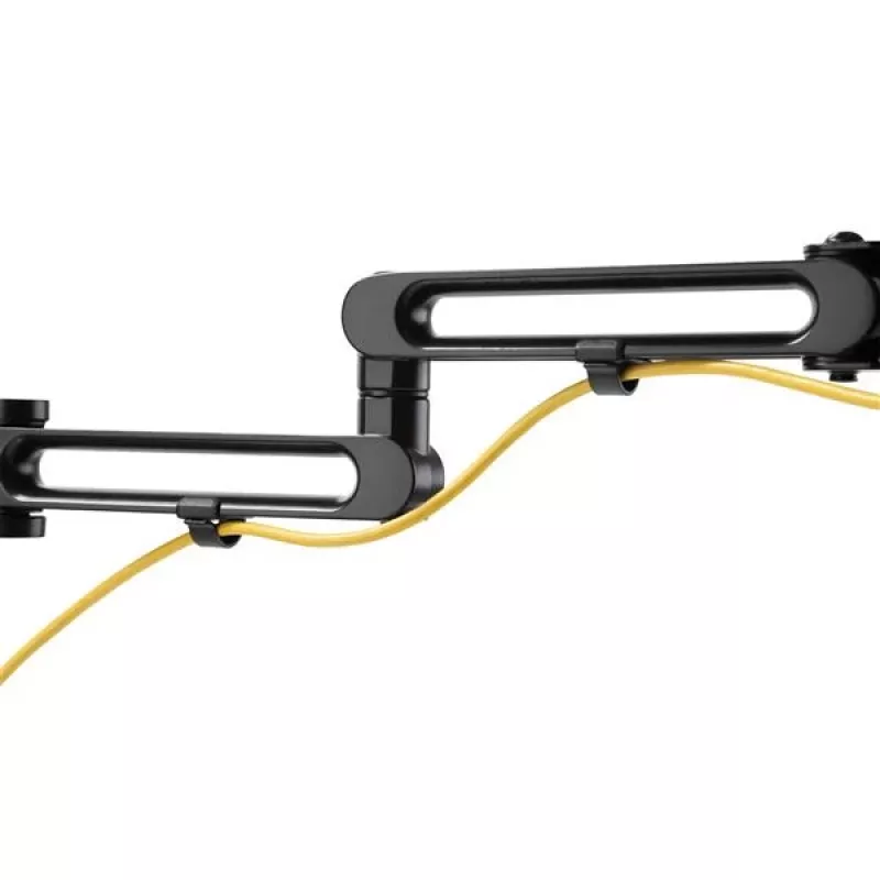 StarTech.com Tischhalterung Dual-Monitorarm – Tischklemme VESA-kompatible Monitorhalterung für Displays bis 32 Zoll – Ergonomischer Gelenk-Monitorarm – höhenverstellbar/neigbar/schwenkbar/drehbar