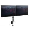 StarTech.com Tischhalterung Dual-Monitorarm – Tischklemme VESA-kompatible Monitorhalterung für Displays bis 32 Zoll – Ergonomischer Gelenk-Monitorarm – höhenverstellbar/neigbar/schwenkbar/drehbar