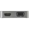 StarTech.com USB-C Multiport-Adapter – USB 3.1 Gen 2 Typ-C Mini-Dock – USB-C auf 4K HDMI oder 1080p VGA Video – 10 Gbit/s USB-A USB-C, GbE – Tragbares Reise-Laptop-Dock – Funktioniert mit Thunderbolt 3