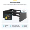 StarTech.com 4U Wandmontage-Netzwerk-Rack – 14 Zoll tief (flaches Profil) – 19 Zoll Patchpanel-Halterung für flache Server- und IT-Geräte, Netzwerk-Switches – 20 kg Tragfähigkeit, Schwarz