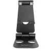 StarTech.com Telefon- und Tablet-Ständer – Faltbarer universeller Halter für Mobilgeräte für Smartphones & Tablets – Verstellbarer ergonomischer Handy-Ständer mit mehreren Winkeln für den Schreibtisch – Tragbar – Schwarz