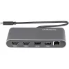 StarTech.com Dual-Monitor Thunderbolt Mini Dock, 4K 60Hz HDMI, treiberloser Hub für Windows & Mac, Gigabit Ethernet, 1 x USB 5Gbps & 1x USB 2.0, 28 cm Kabel