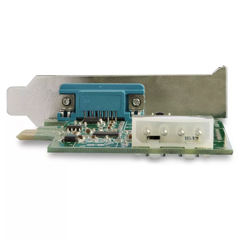 StarTech.com 4-Port PCI Express RS232 Serielle Adapterkarte – PCIe RS232 Serieller Host-Steuergerät – PCIe auf Seriell DB9 Karte – 16950 UART – Erweiterungskarte – Windows/Linux