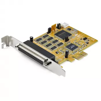 StarTech.com 8-Port PCI Express RS232 Serieller Adapterkarte, PCIe RS232 Serielle Karte, 16C1050 UART, Multiport Serieller DB9 Steuergerät/Erweiterungskarte, 15kV ESD-Schutz, Nur Windows - TAA