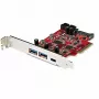 StarTech.com 5-Port USB PCIe Card - 10Gbps USB 3.1 Gen 2 PCIe Card w/ 1x USB-C & 2x USB-A - 1x 2 Port IDC (Internal 5Gbps USB Header Expansion) - USB C PCI Express Steuergerät Card