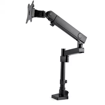 StarTech.com Schreibtischhalterung Monitorarm mit 2x USB 3.0 Anschlüssen, vollbewegliche Einzelmonitorhalterung, bis zu 34 Zoll (17,6 lb/8 kg) VESA-Display, Klemm-/Tüllenmontage, mechanische Feder