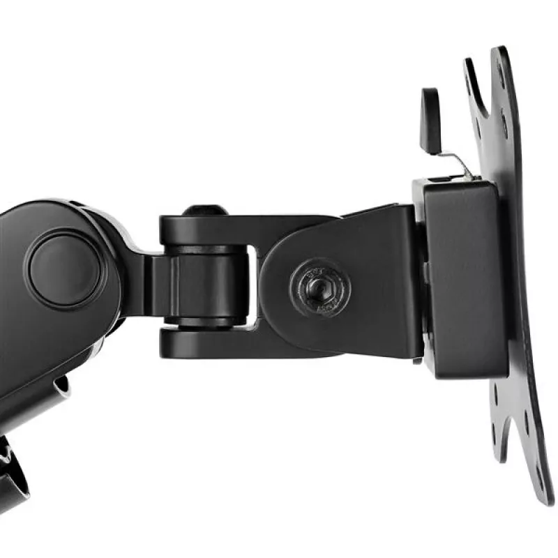 StarTech.com Schreibtischhalterung Monitorarm mit 2x USB 3.0 Anschlüssen, vollbewegliche Einzelmonitorhalterung, bis zu 34 Zoll (17,6 lb/8 kg) VESA-Display, Klemm-/Tüllenmontage, mechanische Feder