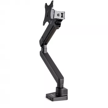 StarTech.com Schreibtisch-Monitorarm mit 2x USB 3.0 Anschlüssen, schlank Full Motion Single Monitorhalterung, bis zu 34 Zoll (8 kg) VESA-Display, Klemm-/Tüllenmontage, mechanische Feder