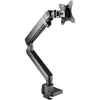 StarTech.com Schreibtisch-Monitorarm mit 2x USB 3.0 Anschlüssen, schlank Full Motion Single Monitorhalterung, bis zu 34 Zoll (8 kg) VESA-Display, Klemm-/Tüllenmontage, mechanische Feder