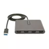 StarTech.com USB 3.0 auf Quad HDMI Adapter, USB auf 4x HDMI Monitor Konverter für Windows (keine Unterstützung für macOS/ChromeOS/Linux) - TAA