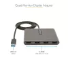 StarTech.com USB 3.0 auf Quad HDMI Adapter, USB auf 4x HDMI Monitor Konverter für Windows (keine Unterstützung für macOS/ChromeOS/Linux) - TAA