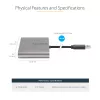 StarTech.com USB 3.0 auf Quad HDMI Adapter, USB auf 4x HDMI Monitor Konverter für Windows (keine Unterstützung für macOS/ChromeOS/Linux) - TAA
