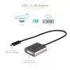 StarTech.com USB-C-auf-DVI-Adapter – 1920x1200p USB-C-auf-DVI-D-Adapter-Dongle – USB-Typ-C-auf-DVI-Display/Monitor – Videokonverter – Thunderbolt 3 kompatibel – 12 Zoll langes fest angebrachtes Kabel – Aktualisierte Version von CDP2DVI