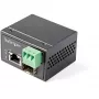StarTech.com PoE+ Industrieller Glasfaser-zu-Ethernet-Medienkonverter 30W - SFP auf RJ45 - Singlemode/Multimode Glasfaser auf Kupfer Gigabit Ethernet - Mini/kompakte Größe - IP-30/ -40 bis +75°C