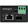 StarTech.com PoE+ Industrieller Glasfaser-zu-Ethernet-Medienkonverter 30W - SFP auf RJ45 - Singlemode/Multimode Glasfaser auf Kupfer Gigabit Ethernet - Mini/kompakte Größe - IP-30/ -40 bis +75°C
