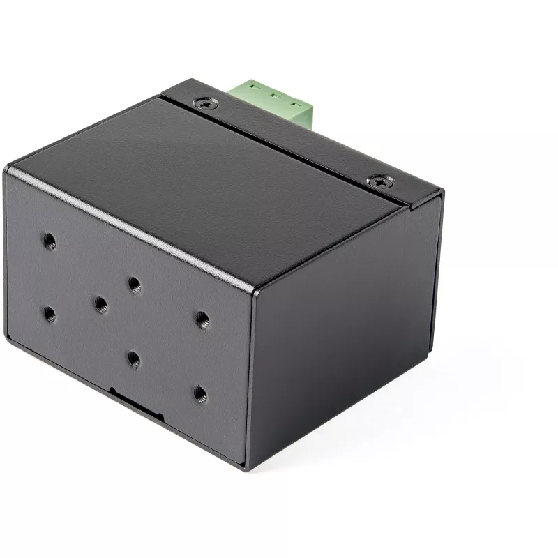 StarTech.com PoE+ Industrieller Glasfaser-zu-Ethernet-Medienkonverter 30W - SFP auf RJ45 - Singlemode/Multimode Glasfaser auf Kupfer Gigabit Ethernet - Mini/kompakte Größe - IP-30/ -40 bis +75°C