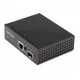 StarTech.com PoE+ Industrieller Glasfaser-zu-Ethernet-Medienkonverter 60W – SFP auf RJ45 – Singlemode/Multimode Glasfaser zu Kupfer Gigabit Ethernet – Kompakte Größe – IP30/ -40 bis +75 °C