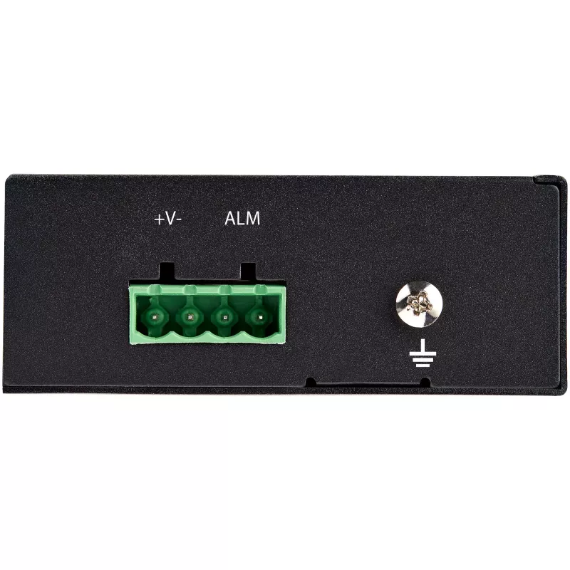StarTech.com PoE+ Industrieller Glasfaser-zu-Ethernet-Medienkonverter 60W – SFP auf RJ45 – Singlemode/Multimode Glasfaser zu Kupfer Gigabit Ethernet – Kompakte Größe – IP30/ -40 bis +75 °C
