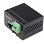 StarTech.com Industrieller Glasfaser-zu-Ethernet-Medienkonverter – 100 Mbit/s SFP auf RJ45/Cat6 – Singlemode/Multimode optische Faser zu Kupfernetzwerk – 12-56 V DC – IP-30 / -40 bis +75 °C