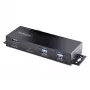 StarTech.com 7-Port Industrial USB 10Gbps Hub mit Netzteil, Metall, montierbar, 5x USB-A und 2x USB-C Downstream-Ports, ESD-Schutz, Powered USB-Hub, TAA