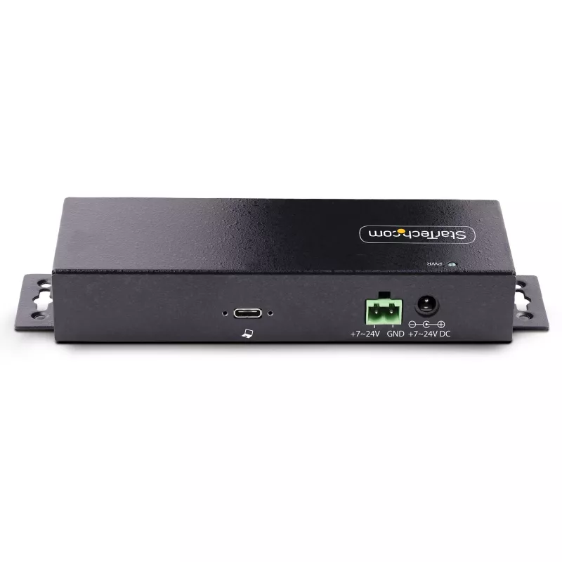 StarTech.com 7-Port Industrial USB 10Gbps Hub mit Netzteil, Metall, montierbar, 5x USB-A und 2x USB-C Downstream-Ports, ESD-Schutz, Powered USB-Hub, TAA