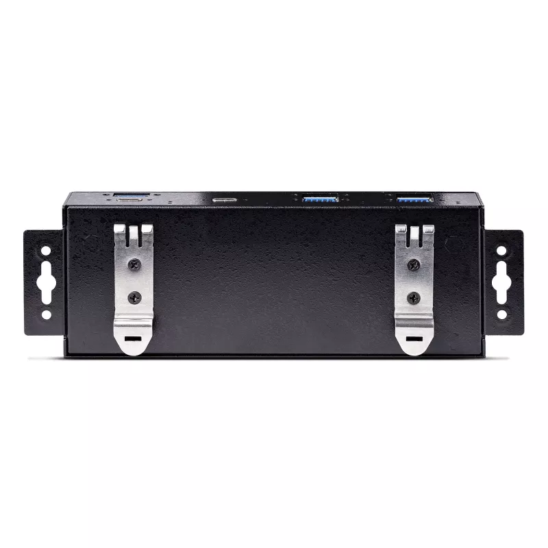 StarTech.com 7-Port Industrial USB 10Gbps Hub mit Netzteil, Metall, montierbar, 5x USB-A und 2x USB-C Downstream-Ports, ESD-Schutz, Powered USB-Hub, TAA