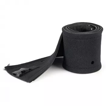 StarTech.com 40 Zoll (1m) Neopren-Kabelmanagementhülle mit Reißverschluss & Schnalle – 1,2 Zoll (3cm) Durchmesser – Computer/PC Strom-/Netzwerk-/AV-Kabelabdeckung/-Manager – flexible Kabelorganizer-Hülle – Schwarz