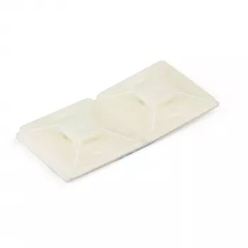 StarTech.com 100er-Pack Kabelbindersockel mit Klebeband für 4,6 mm breite Kabelbinder – Nylon/Kunststoff-Kabelbindersockel – Elektro-/Netzwerk-Kabelwickelsockel / 94V-2 Brandschutz & UL-gelistet TAA