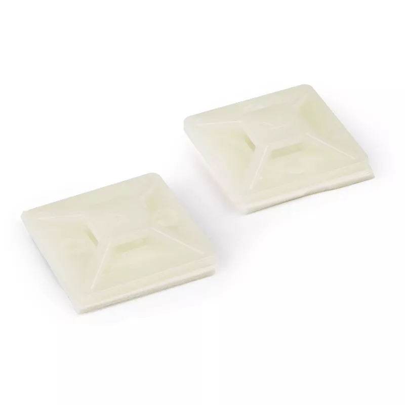 StarTech.com 100er-Pack Kabelbindersockel mit Klebeband für 4,6 mm breite Kabelbinder – Nylon/Kunststoff-Kabelbindersockel – Elektro-/Netzwerk-Kabelwickelsockel / 94V-2 Brandschutz & UL-gelistet TAA