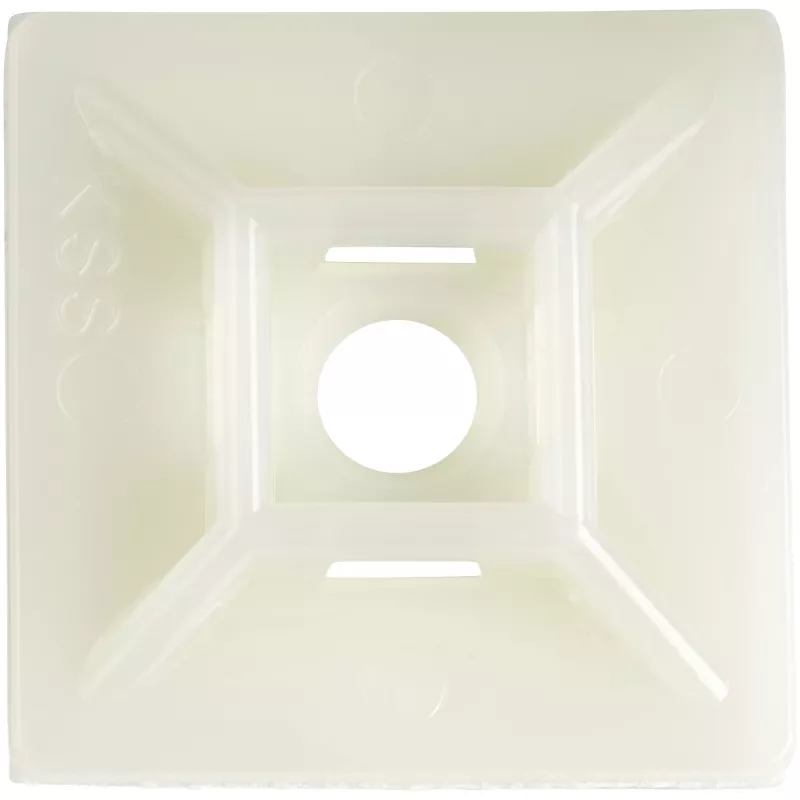 StarTech.com 100er-Pack Kabelbinder-Sockel mit Klebeband für 0,21 Zoll (5,5 mm) breite Kabelbinder – Nylon/Kunststoff-Kabelbinderhalterungen – Elektro-/Netzwerkkabel-Wickelhalterungen / 94V-2 Brandschutz & UL-zertifiziert TAA