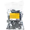 StarTech.com 100 selbstklebende Kabelmanagement-Clips Schwarz – Netzwerk/Ethernet/Bürotisch/Computerkabel-Organizer – Klebende Kabel-/Leitungshalter – Nylon-Selbstklebeclip UL/94V-2 feuerbeständig