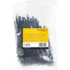 StarTech.com 15 cm wiederverwendbare Kabelbinder – 7 mm breit, 35 mm Bündeldurchmesser, 22 kg Zugfestigkeit, lösbare Nylonbinder, Innen-/Außenbereich, 94V-2/UL-gelistet, 100er-Pack – Schwarz