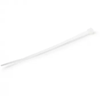 StarTech.com 4 Zoll (10 cm) Kabelbinder – 1,6 mm breit, 22 mm Bündeldurchmesser, 8 kg Zugfestigkeit, selbstsichernde Nylon-Kabelbinder mit gebogener Spitze – 94V-2/UL gelistet, 1000er-Pack – Weiß