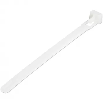 StarTech.com 12 cm wiederverwendbare Kabelbinder – 7 mm breit, 30 mm Bündeldurchmesser, 22 kg Zugfestigkeit, lösbare Nylonbinder, Innen-/Außenbereich, 94V-2/UL gelistet, 100er-Pack – Weiß