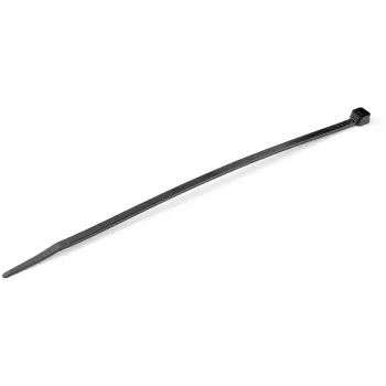 StarTech.com 20cm Kabelbinder – 4mm breit, 55mm Bündeldurchmesser, 22kg Zugfestigkeit, selbstsichernde Nylon-Kabelbinder mit gebogener Spitze – 94V-2/UL-gelistet, 100er-Pack – Schwarz