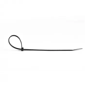 StarTech.com 20cm Kabelbinder – 4mm breit, 55mm Bündeldurchmesser, 22kg Zugfestigkeit, selbstsichernde Nylon-Kabelbinder mit gebogener Spitze – 94V-2/UL-gelistet, 100er-Pack – Schwarz