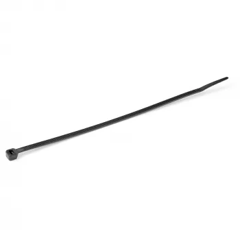StarTech.com 25-cm-Kabelbinder – 4 mm breit, 68 mm Bündeldurchmesser, 22 kg Zugfestigkeit, selbstverriegelnde Nylon-Kabelbinder mit gebogener Spitze – 94V-2/UL-gelistet, 100er-Pack – Schwarz