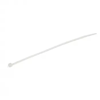StarTech.com 100er-Pack 6 Zoll (15 cm) Kabelbinder – 1/8 Zoll (3,6 mm) breit, 1-3/8 Zoll (39 mm) Bündeldurchmesser, 40 lb (18 kg) Zugfestigkeit, selbstsichernde Nylon-Kabelbinder mit gebogener Spitze, UL-gelistet, weiß – TAA