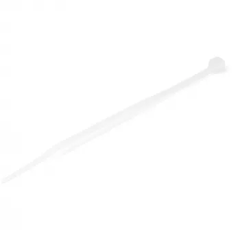 StarTech.com 4 Zoll (10 cm) Kabelbinder – 1/16 Zoll (2 mm) breit, 7/8 Zoll (22 mm) Bündeldurchmesser, 18 lb (8 kg) Zugfestigkeit, selbstverriegelnde Nylon-Kabelbinder mit gebogener Spitze – 94V-2/UL-gelistet, 100er-Pack – Weiß
