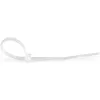 StarTech.com 4 Zoll (10 cm) Kabelbinder – 1/16 Zoll (2 mm) breit, 7/8 Zoll (22 mm) Bündeldurchmesser, 18 lb (8 kg) Zugfestigkeit, selbstverriegelnde Nylon-Kabelbinder mit gebogener Spitze – 94V-2/UL-gelistet, 100er-Pack – Weiß