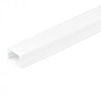 StarTech.com Solider Kabelkanal mit Klebeband und Abdeckung, 3/4 Zoll (19 mm) B x 1/2 Zoll (13 mm) H – 1,8 m Länge, PVC Netz-/Stromkabel-Versteckset – Wandkabelkanalsystem, UL-gelistet