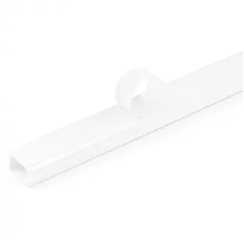 StarTech.com Solider Kabelkanal mit Klebeband und Abdeckung, 3/4 Zoll (19 mm) B x 1/2 Zoll (13 mm) H – 1,8 m Länge, PVC Netz-/Stromkabel-Versteckset – Wandkabelkanalsystem, UL-gelistet