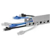 StarTech.com Kabelkanal mit offenen Schlitzen und Abdeckung, 38 mm (1-1/2 Zoll) B x 25 mm (1 Zoll) H – 2 m (6,5 Fuß) Länge – 8 mm (1/4 Zoll) Schlitze, PVC-Netzwerkkabelversteck/Wandkabelkanal, max. 20 Kabel, UL-gelistet