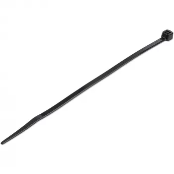 StarTech.com 1000er-Pack 6 Zoll (15 cm) Kabelbinder – 1/8 Zoll (3,6 mm) breit, 1-3/8 Zoll (39 mm) Bündeldurchmesser, 18 kg Zugfestigkeit, selbstsichernde Nylon-Kabelbinder mit gebogener Spitze, UL-gelistet, Schwarz – TAA