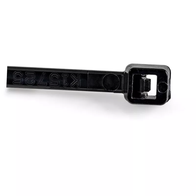 StarTech.com 1000er-Pack 6 Zoll (15 cm) Kabelbinder – 1/8 Zoll (3,6 mm) breit, 1-3/8 Zoll (39 mm) Bündeldurchmesser, 18 kg Zugfestigkeit, selbstsichernde Nylon-Kabelbinder mit gebogener Spitze, UL-gelistet, Schwarz – TAA