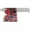 StarTech.com 1-Port USB 3.2 Gen 2x2 PCIe-Karte, USB-C 20 Gbit/s SuperSpeed PCI Express 3.0 x4 Steuergerät-Karte, USB Typ-C Adapterkarte, nur Daten, Windows/macOS/Linux, TAA