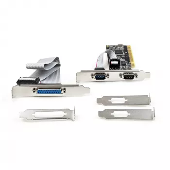 StarTech.com PCI Serial Parallel Combo Card mit zwei seriellen RS232-Ports (DB9) & 1x parallelem LPT-Port (DB25) – PCI-Combo-Adapterkarte – PCI-Erweiterungskarten-Steuergerät – PCI-zu-Drucker-Karte