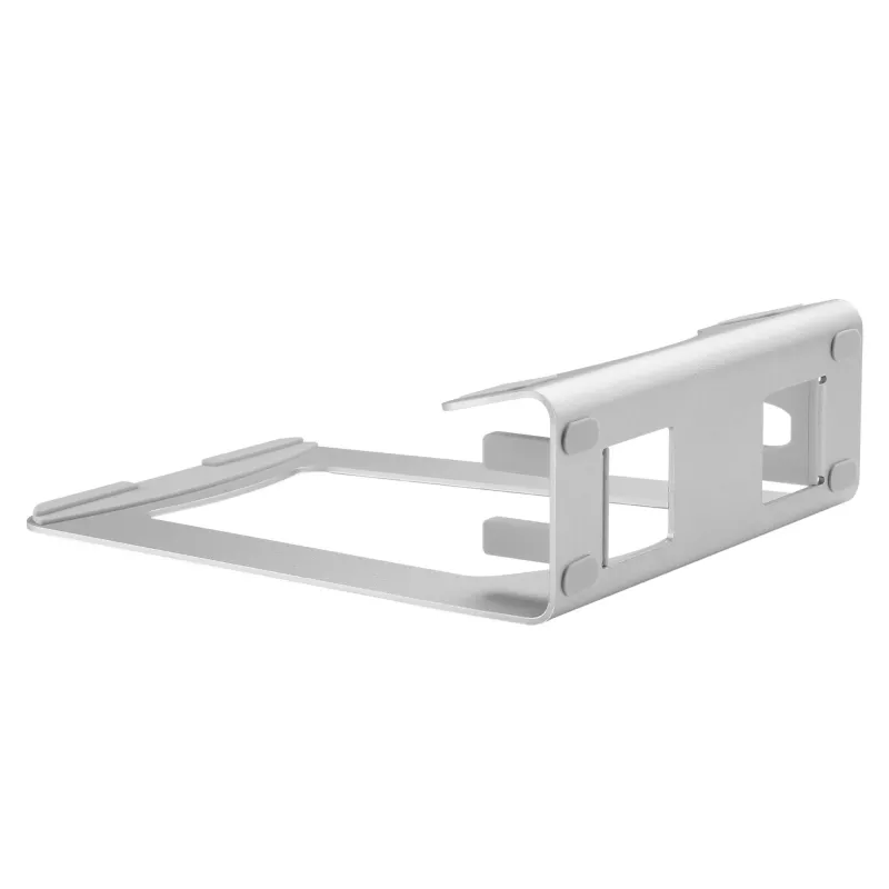 StarTech.com Laptopständer - 2-in-1 Laptop-Riser-Ständer oder vertikaler Ständer - Ideal für Ultrabooks & MacBook Pro/Air - Ergonomischer abgewinkelter Notebook-Halter für den Schreibtisch - Silber, Aluminium