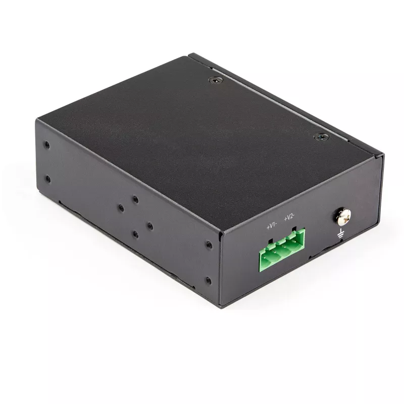StarTech.com Industrial Gigabit Ethernet PoE Injector - 30W 802.3at PoE+ Midspan 48V-56VDC DIN Rail Power Over Ethernet Injector Adapter - -40C to +75C Kameras/Sensoren/WLAN-Zugang